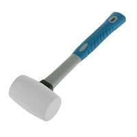 киянка из белой резины, фиберглассовая рукоятка, 450г (hardax) (шт.) , купить metabo, купить husqvarna, купить bosch, купить makita, купить hitachi, купить hikoki, купить oregon, купить stihl