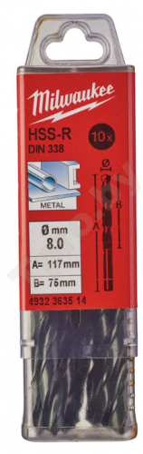 Сверло по металлу HSS-R 8,0мм (10шт) — купить в интернет-магазине amurinstrument.ru с доставкой по Благовещенску | Каталог с характеристиками и ценами сверло по металлу hss-r 8,0мм (10шт), купить metabo, купить husqvarna, купить bosch, купить makita, купить hitachi, купить hikoki, купить oregon, купить stihl