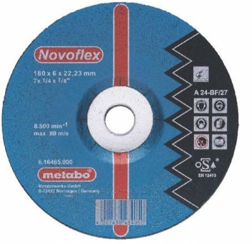 круг обдирочный metabo сталь novoflex 180x6,0 a30, купить metabo, купить husqvarna, купить bosch, купить makita, купить hitachi, купить hikoki, купить oregon, купить stihl