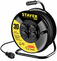 силовой удлинитель на стальной катушке  stayer кг 3х2.5 30м 4000вт ip44, rx 325, купить metabo, купить husqvarna, купить bosch, купить makita, купить hitachi, купить hikoki, купить oregon, купить stihl