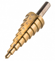 сверло ступенчатое прямое 4-20 мм (tin) 8 ст., купить metabo, купить husqvarna, купить bosch, купить makita, купить hitachi, купить hikoki, купить oregon, купить stihl