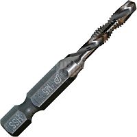 сверло метчик практика  м5 шаг 0,8 мм, длина 54 мм, хвостовик hex 1/4', блистер, купить metabo, купить husqvarna, купить bosch, купить makita, купить hitachi, купить hikoki, купить oregon, купить stihl