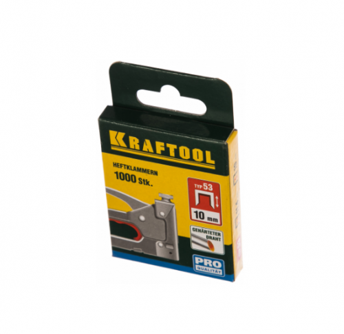 kraftool 10 мм скобы для степлера узкие тип 53, 1000 шт, купить metabo, купить husqvarna, купить bosch, купить makita, купить hitachi, купить hikoki, купить oregon, купить stihl