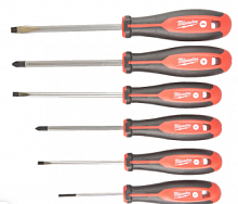 отвертки магнитные трехгранная рукоятка набор №2 - 6ед. (sl 3/sl 4/sl 5.5/sl 6.5/ph1/ph2), купить metabo, купить husqvarna, купить bosch, купить makita, купить hitachi, купить hikoki, купить oregon, купить stihl