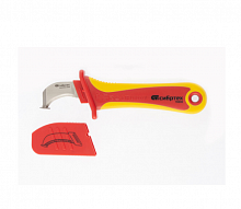 нож диэлектрический для снятия оплетки  электрокабеля, 2к рукоятка сибртех, купить metabo, купить husqvarna, купить bosch, купить makita, купить hitachi, купить hikoki, купить oregon, купить stihl