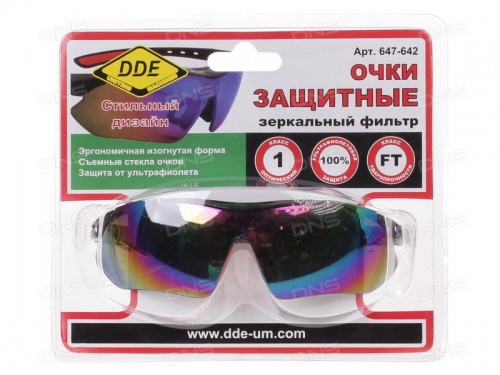 очки защитные dde тёмные (радуга), купить metabo, купить husqvarna, купить bosch, купить makita, купить hitachi, купить hikoki, купить oregon, купить stihl