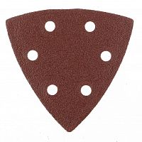 треугольник абразивный на ворсовой подложке под "липучку", перф., p 60, 93 мм, 5 шт.// matrix, купить metabo, купить husqvarna, купить bosch, купить makita, купить hitachi, купить hikoki, купить oregon, купить stihl