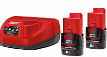 энергокомплект milwaukee m12 nrg-202, купить metabo, купить husqvarna, купить bosch, купить makita, купить hitachi, купить hikoki, купить oregon, купить stihl