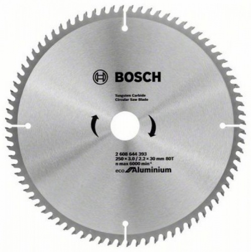 Пильный диск BOSCH ECO ALU/Multi 250x30-80T — купить в интернет-магазине amurinstrument.ru с доставкой по Благовещенску | Каталог с характеристиками и ценами пильный диск bosch eco alu/multi 250x30-80t, купить metabo, купить husqvarna, купить bosch, купить makita, купить hitachi, купить hikoki, купить oregon, купить stihl