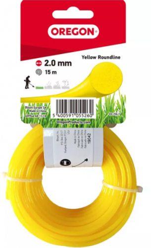 леска,круглая желтая, 2.0mm-15m oregon, купить metabo, купить husqvarna, купить bosch, купить makita, купить hitachi, купить hikoki, купить oregon, купить stihl
