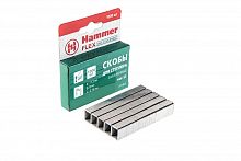 скобы для степлера hammer flex 215-013 закален. 8мм, сечение 0,75мм, длина 11,3мм (тип 53), 1000шт., купить metabo, купить husqvarna, купить bosch, купить makita, купить hitachi, купить hikoki, купить oregon, купить stihl
