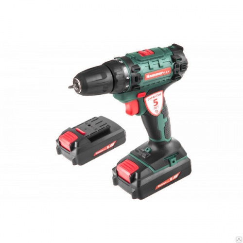 аккумуляторная дрель-шуруповерт hammer flex acd180li  18в 2x1.5ач 10мм 0-350/0-1050об/мин 35нм, купить metabo, купить husqvarna, купить bosch, купить makita, купить hitachi, купить hikoki, купить oregon, купить stihl
