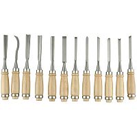 набор stayer "profi": стамески фигурные с деревянной ручкой, 12шт, купить metabo, купить husqvarna, купить bosch, купить makita, купить hitachi, купить hikoki, купить oregon, купить stihl