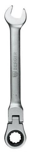 Ключ комбинированный трещоточный с шарниром 18 мм BERGER BG1247 — купить в интернет-магазине amurinstrument.ru с доставкой по Благовещенску | Каталог с характеристиками и ценами ключ комбинированный трещоточный с шарниром 18 мм berger bg1247, купить metabo, купить husqvarna, купить bosch, купить makita, купить hitachi, купить hikoki, купить oregon, купить stihl