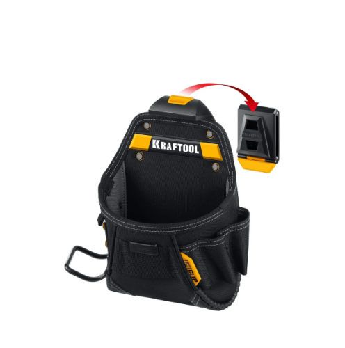 kraftool  kp-6 с быстросъёмным креплением fastclip, 6 карманов и петель, 240 х 250 мм, поясная сумка, купить metabo, купить husqvarna, купить bosch, купить makita, купить hitachi, купить hikoki, купить oregon, купить stihl