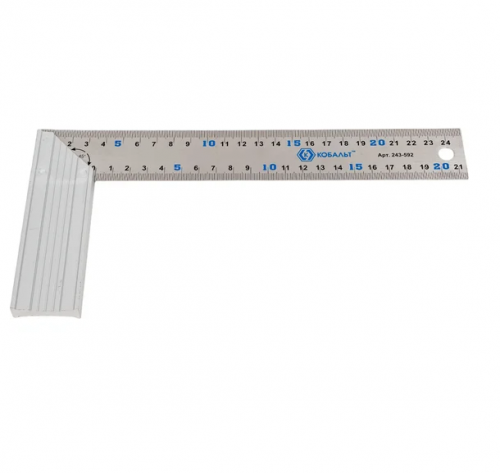 угольник кобальт столярный 250 мм, нерж.сталь , алюминиевое основание, купить metabo, купить husqvarna, купить bosch, купить makita, купить hitachi, купить hikoki, купить oregon, купить stihl