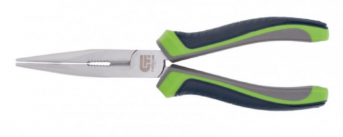 длинногубцы, standard, 160 мм, прямые шлифованные, пластмассовые рукоятки// matrix, купить metabo, купить husqvarna, купить bosch, купить makita, купить hitachi, купить hikoki, купить oregon, купить stihl